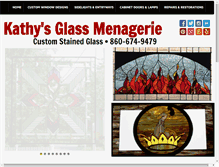 Tablet Screenshot of kathysglassmenagerie.com